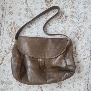 VINTAGE JJILL hobo style Brown leather shoulder bag